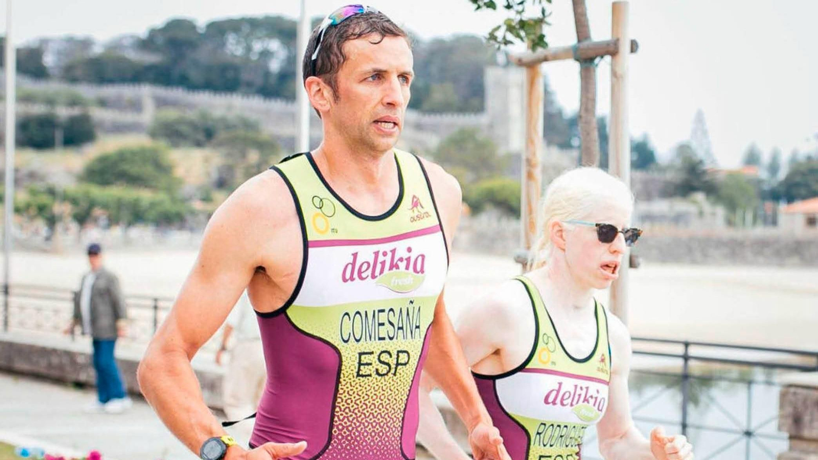 Celso Comesaña y Susana Rodríguez Gacio en una competición.