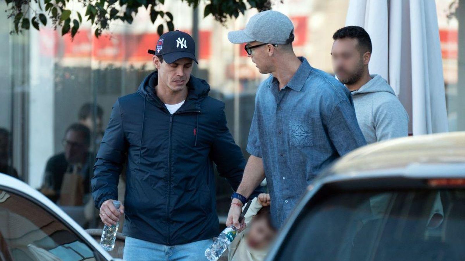 Edu Aguirre y Cristiano Ronaldo en Madrid.
