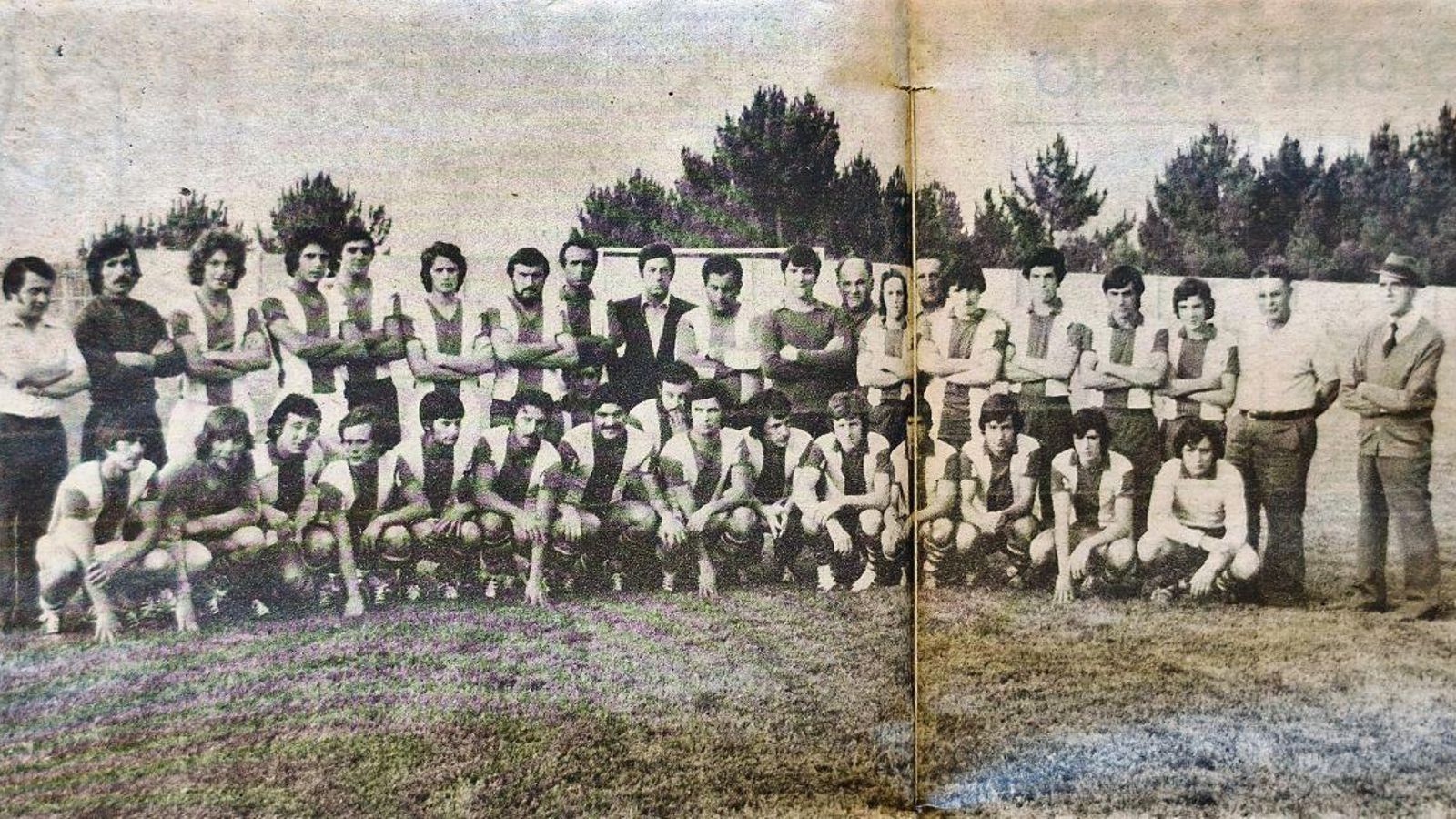Plantilla del Sporting Celanova temporada 1976-1977.
