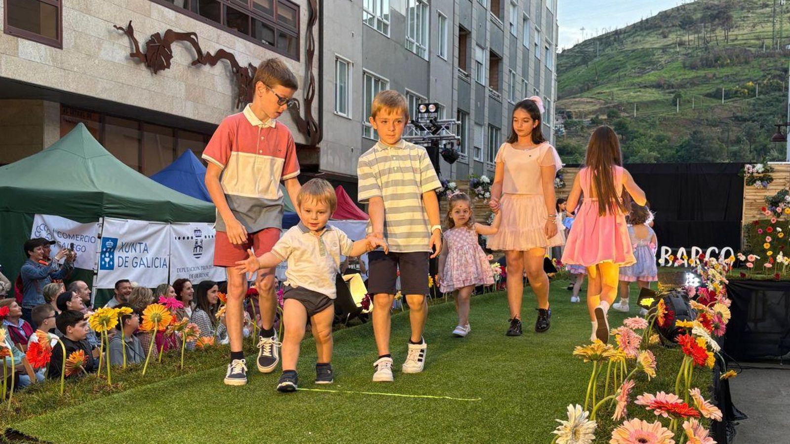 Los más pequeños disfrutaron posando.