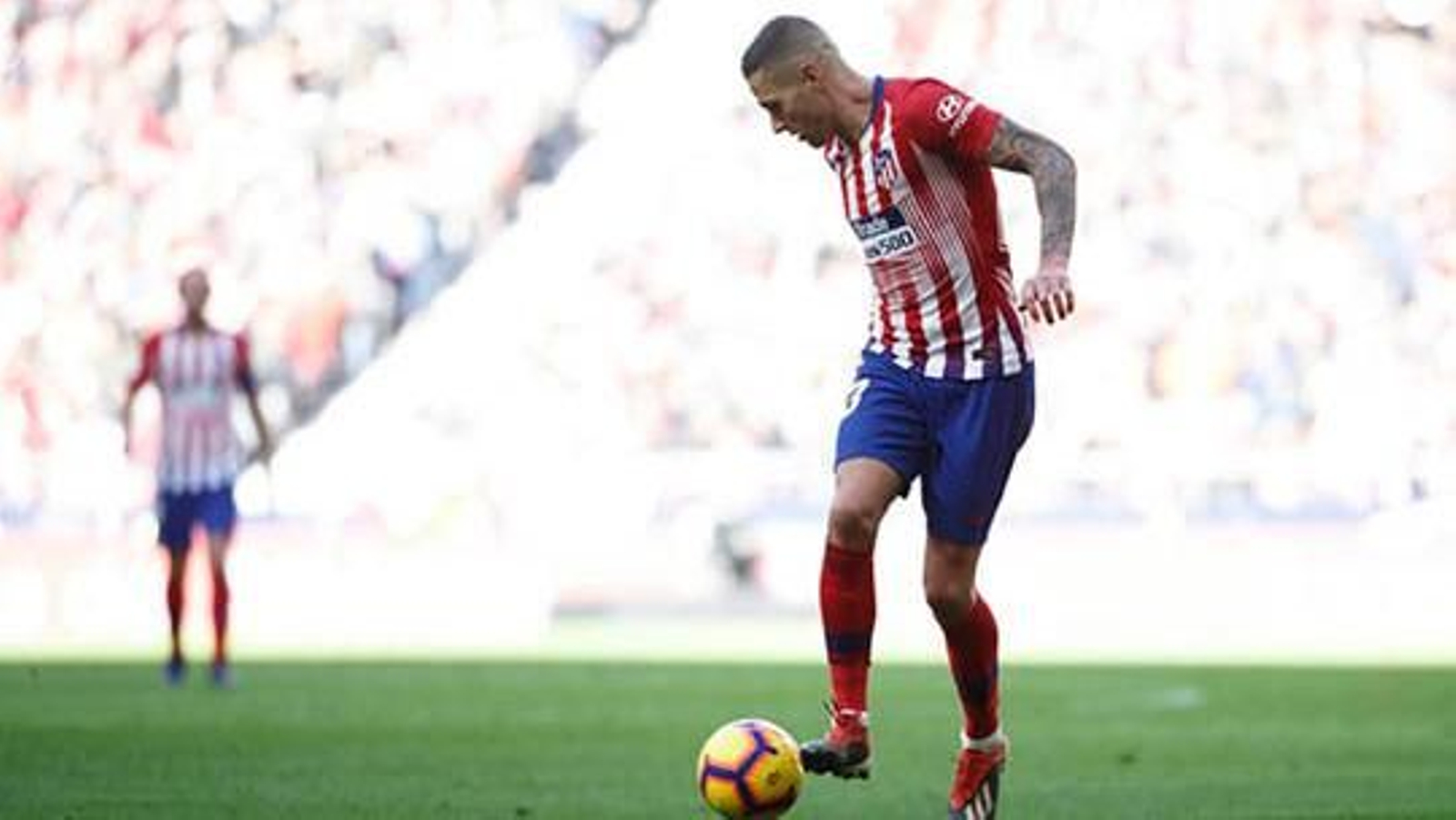 Vitolo deja el Atlético. // EFE