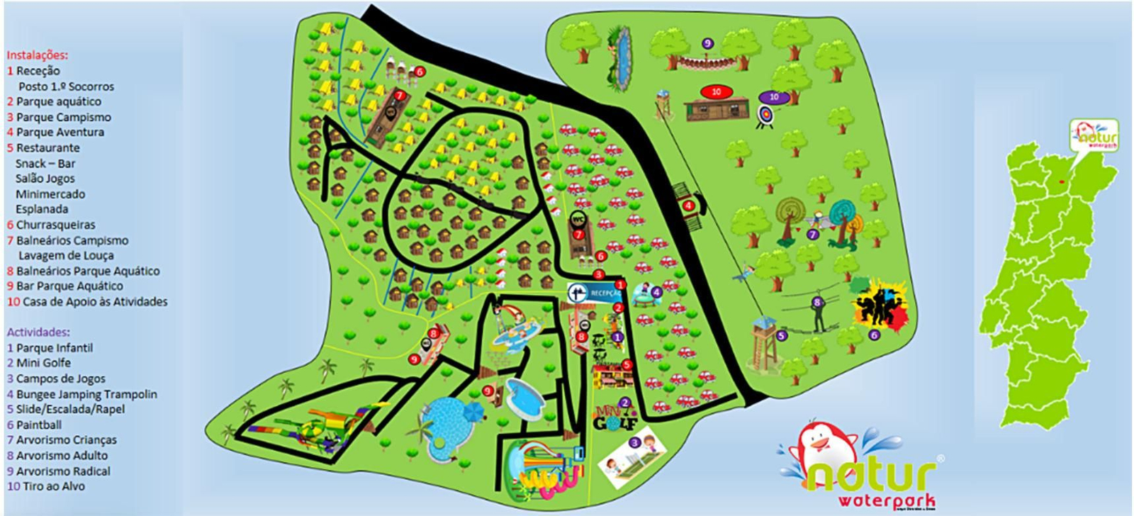 Mapa de Naturwater Park