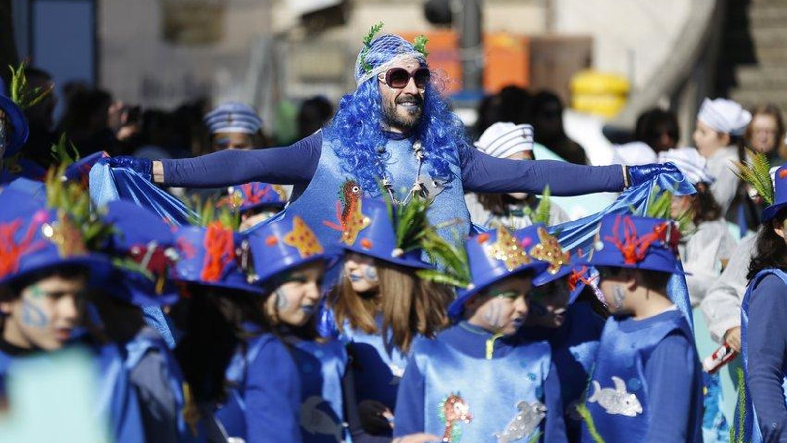 Verín. 20/02/20. desfile de entroido de nenos en Verín. Foto: Xesús Fariñas