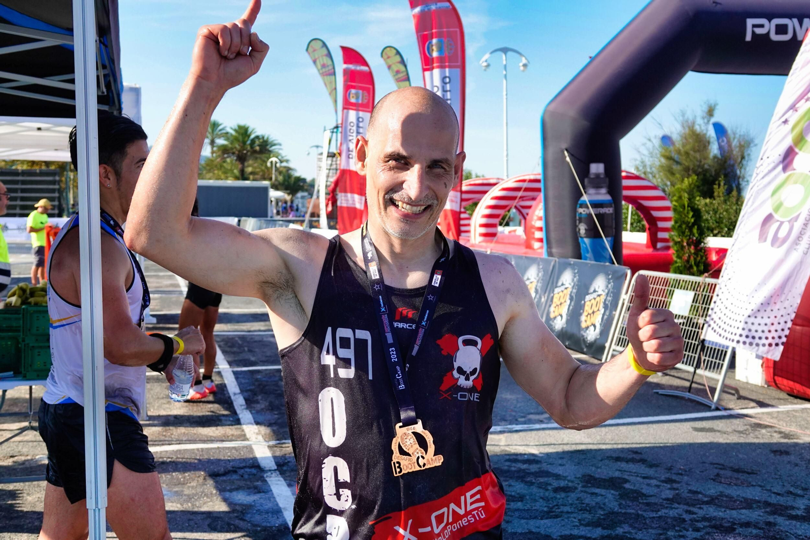Participantes en el desafío Boot Camp en Samil.