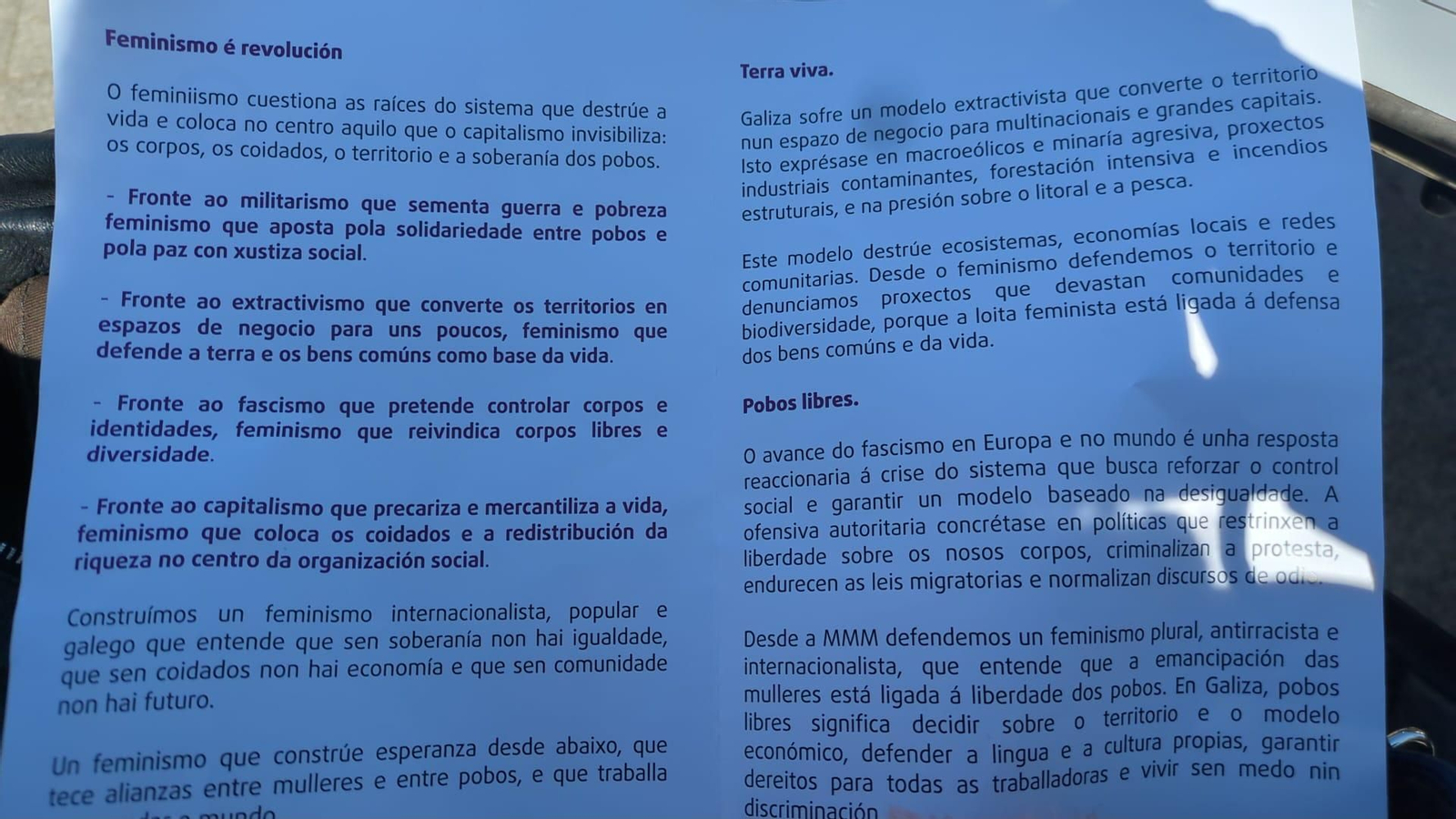 Galería |  Las mujeres salen a las calles de Ourense: feminismo y revolución