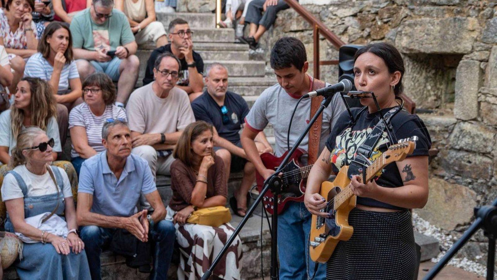 Sanny y su banda, ayer, en el ciclo “Curiosidades Solita”.