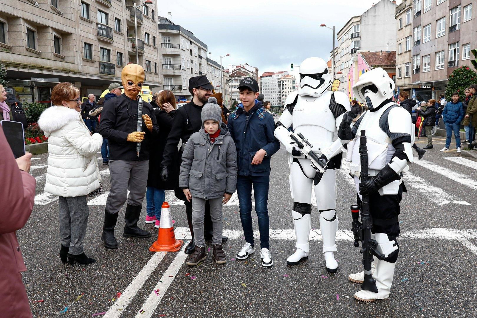 Personajes de Star Wars se colaron en la carrera Calvario 5+5.