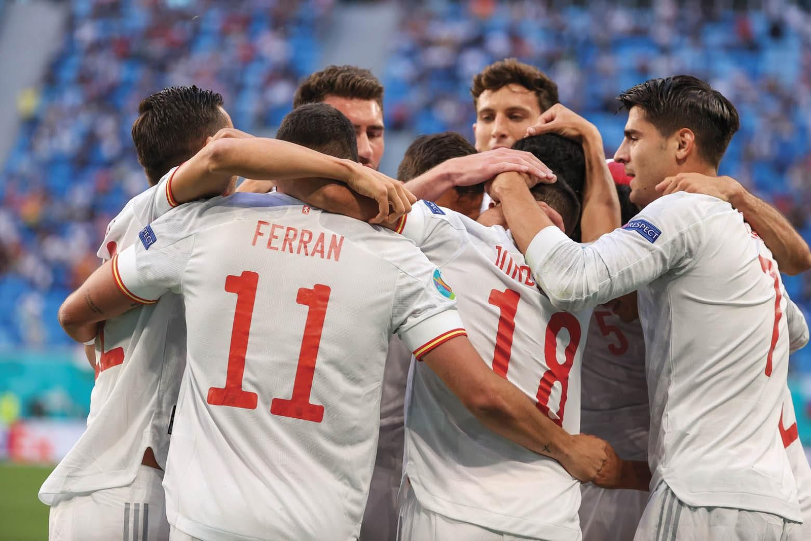 Los jugadores de la selección celebran el pase a la final tras superar al combinado de Japón.
