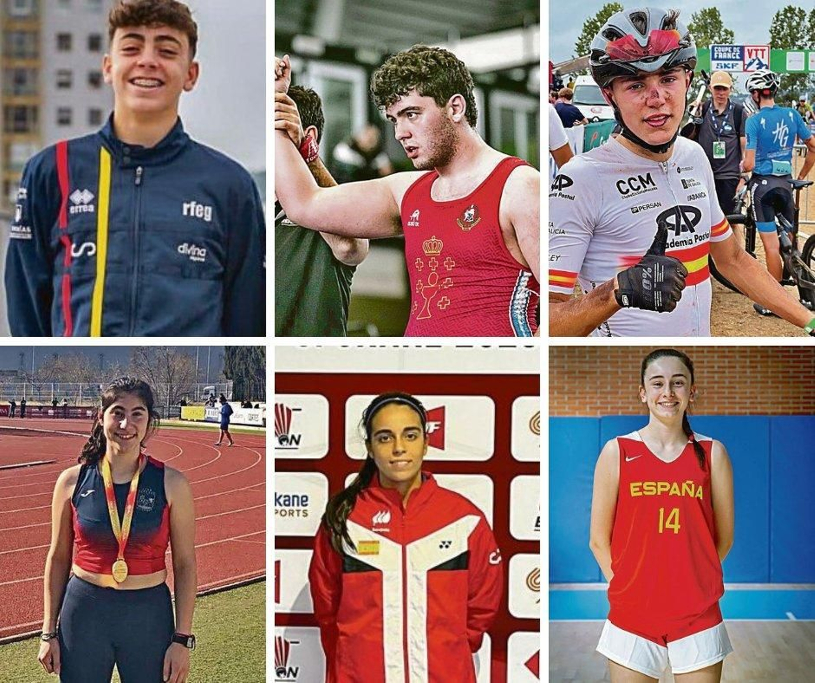 De izquierda y desde arriba: Pedro Castaño Garrido, 
Carlos Grediaga. 
Alejandro García Vázquez. 
Blanca Pereira Rubín, 
Ana Nóvoa Sánchez y Inés Sotelo Míguez.