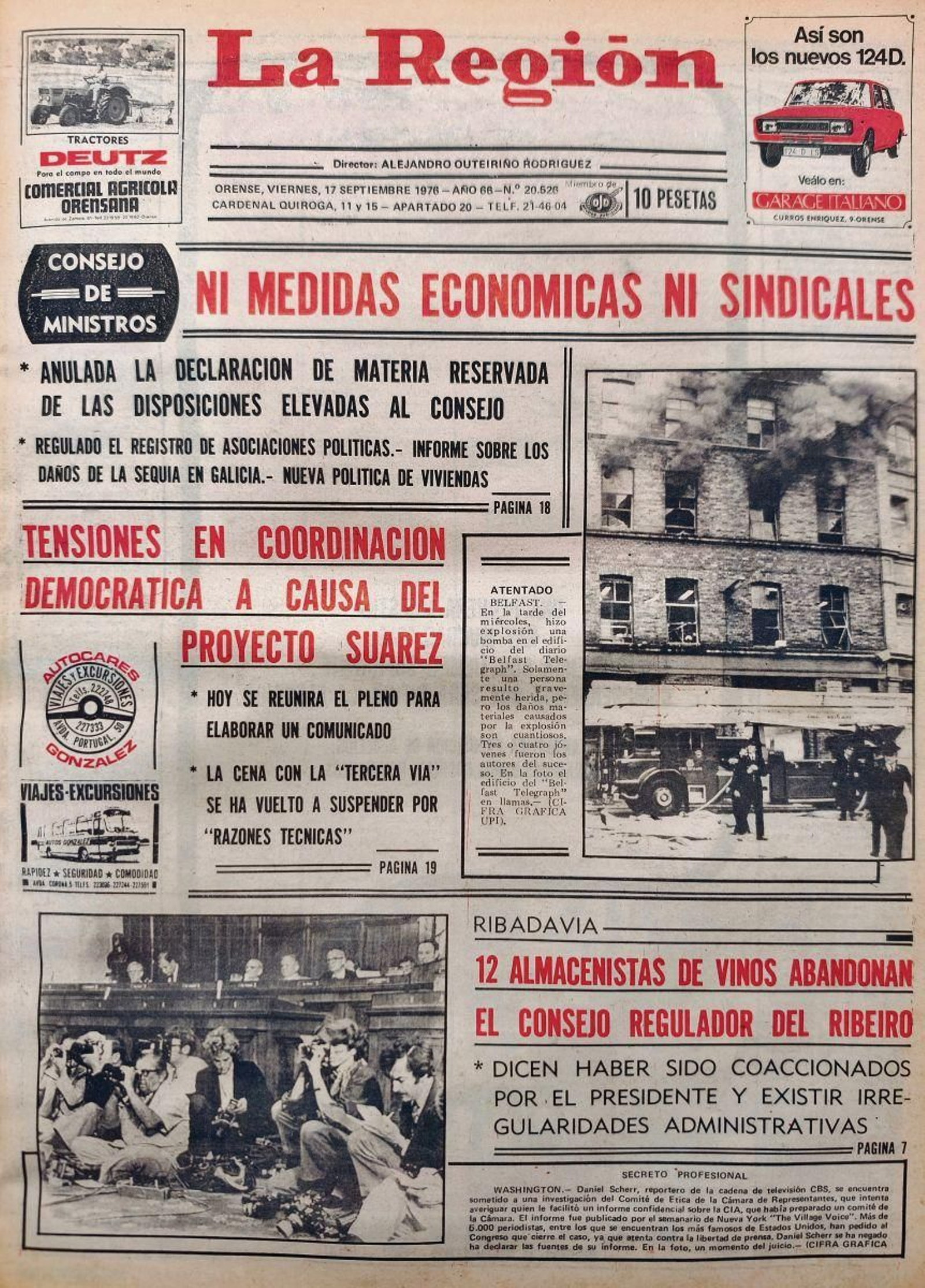 Primera página de 1976