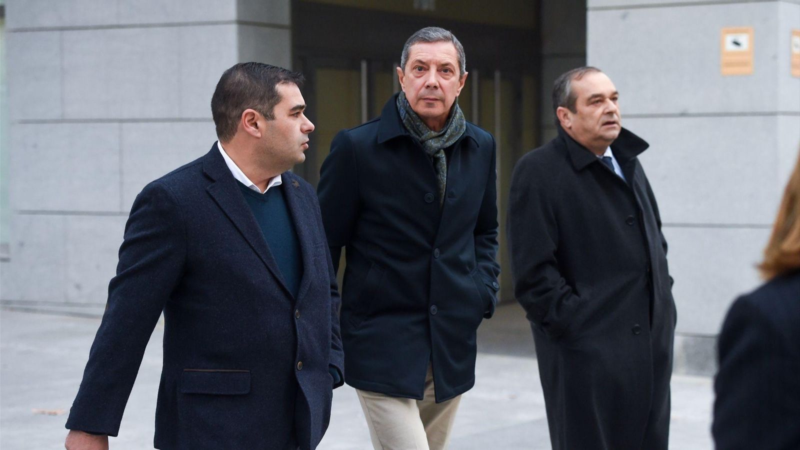 El responsable de flota de Pesquerías Nores Marín, la dueña del Villa de Pitanxo, José Antonio Nores González, a su llegada a declarar a la Audiencia Naciona.