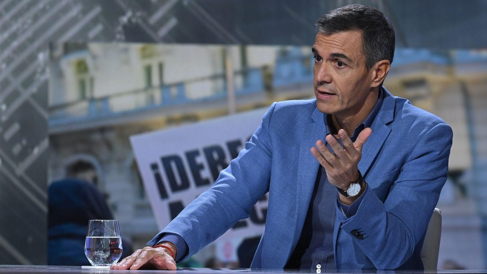 El presidente del Gobierno, Pedro Sánchez, durante su entrevista en el programa "El Intermedio" de la Sexta.