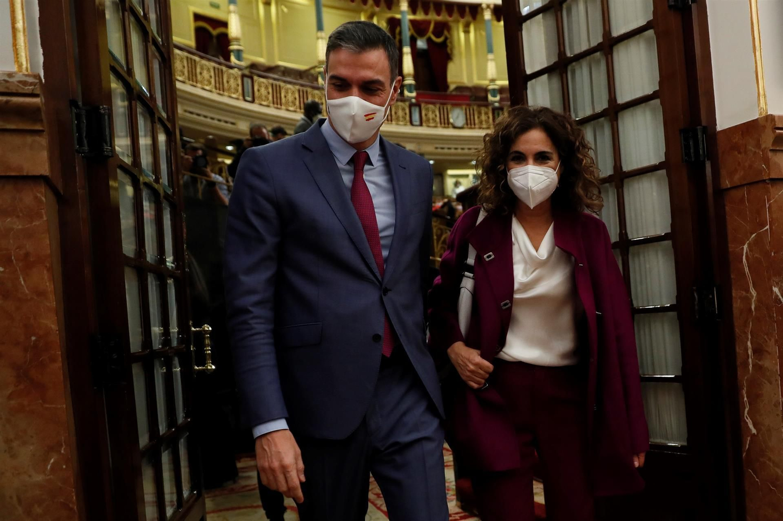 Sánchez y Montero, en el Congreso.