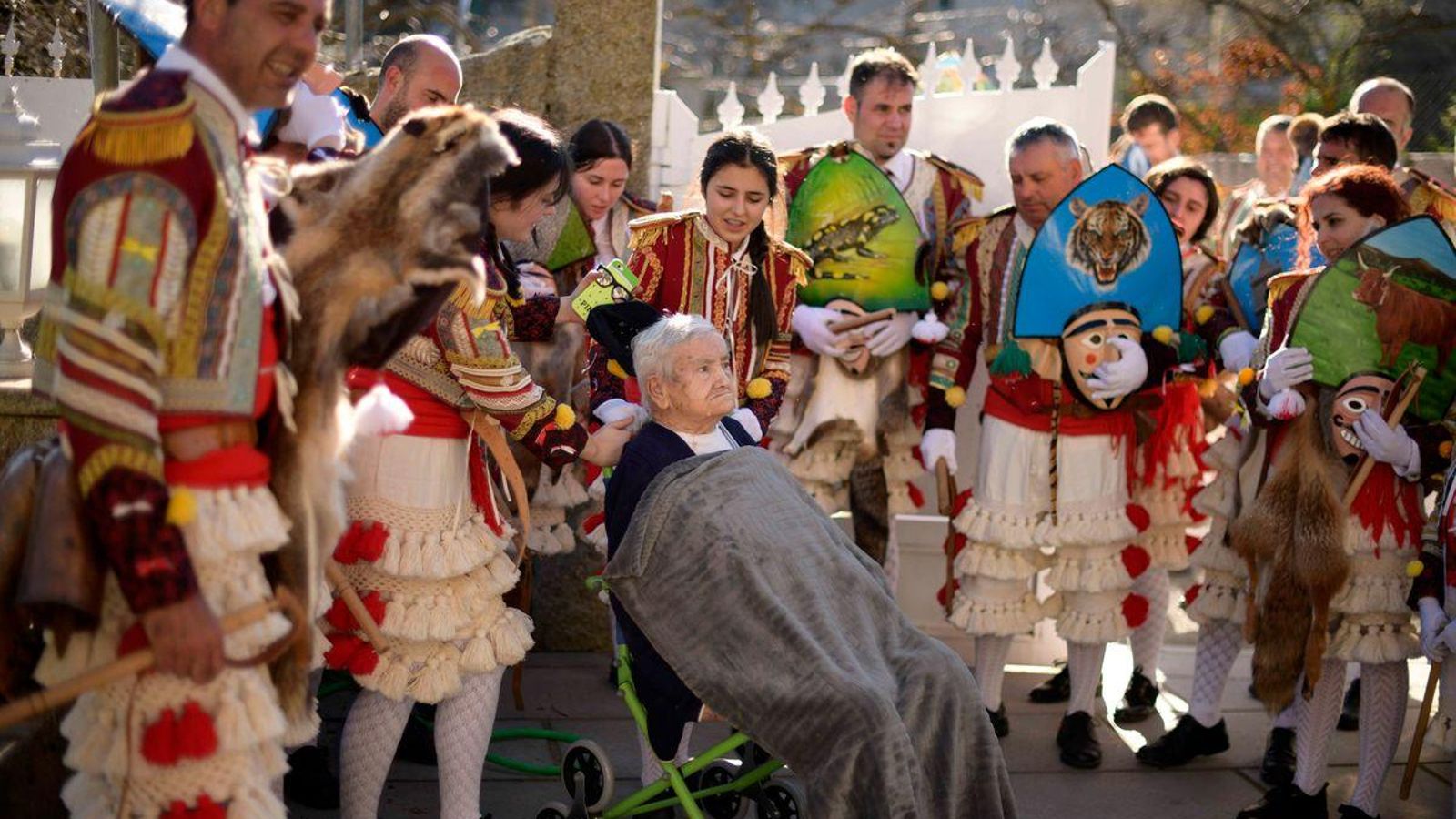 Domingo de entroido en A Xironda en 2020. (Xesús Fariñas)