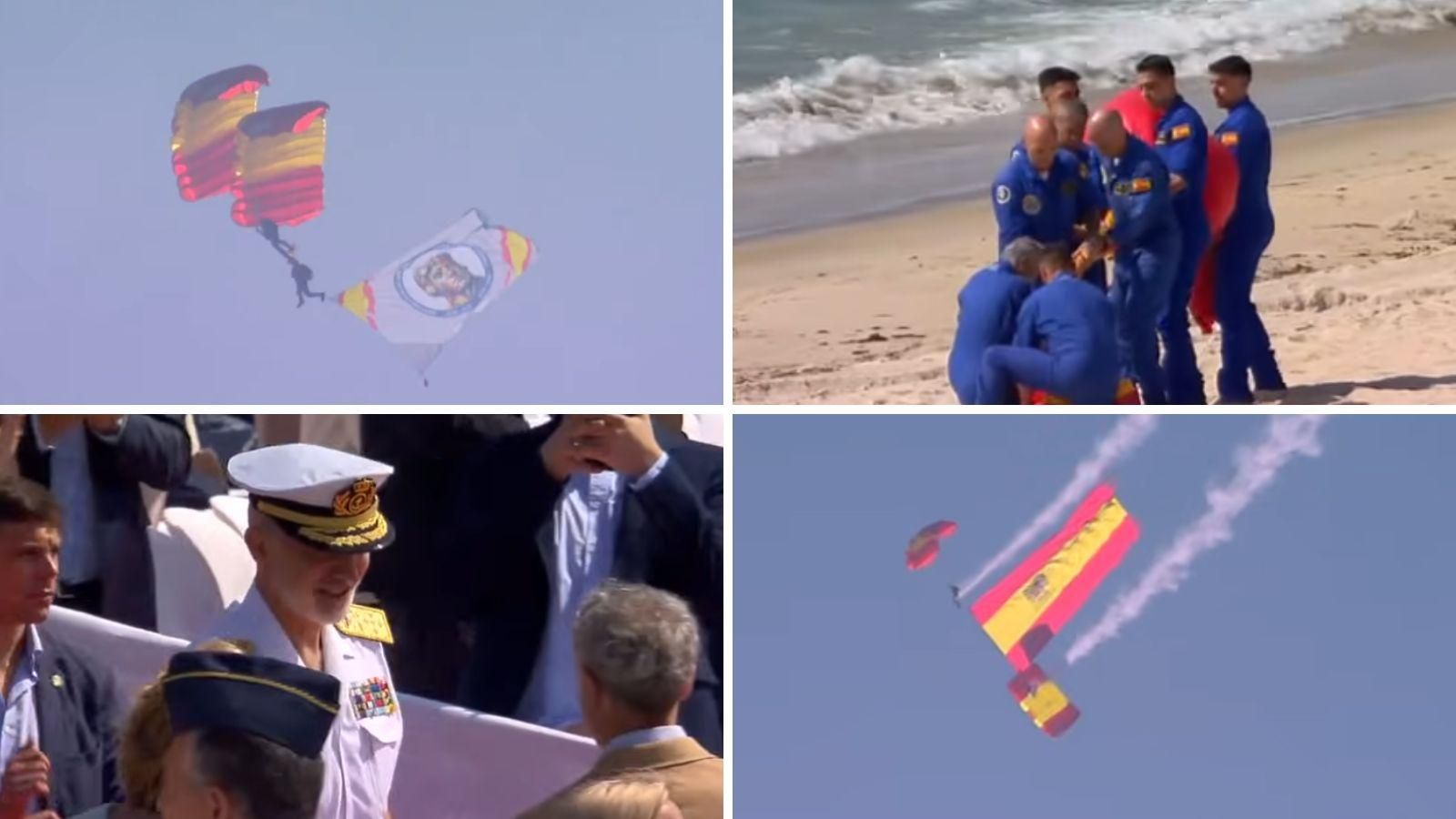 La revista naval en la costa de Vigo reúne a unidades de la Armada y la Guardia Civil en una exhibición dinámica por el Día de las Fuerzas Armadas, con la presencia de Felipe VI.