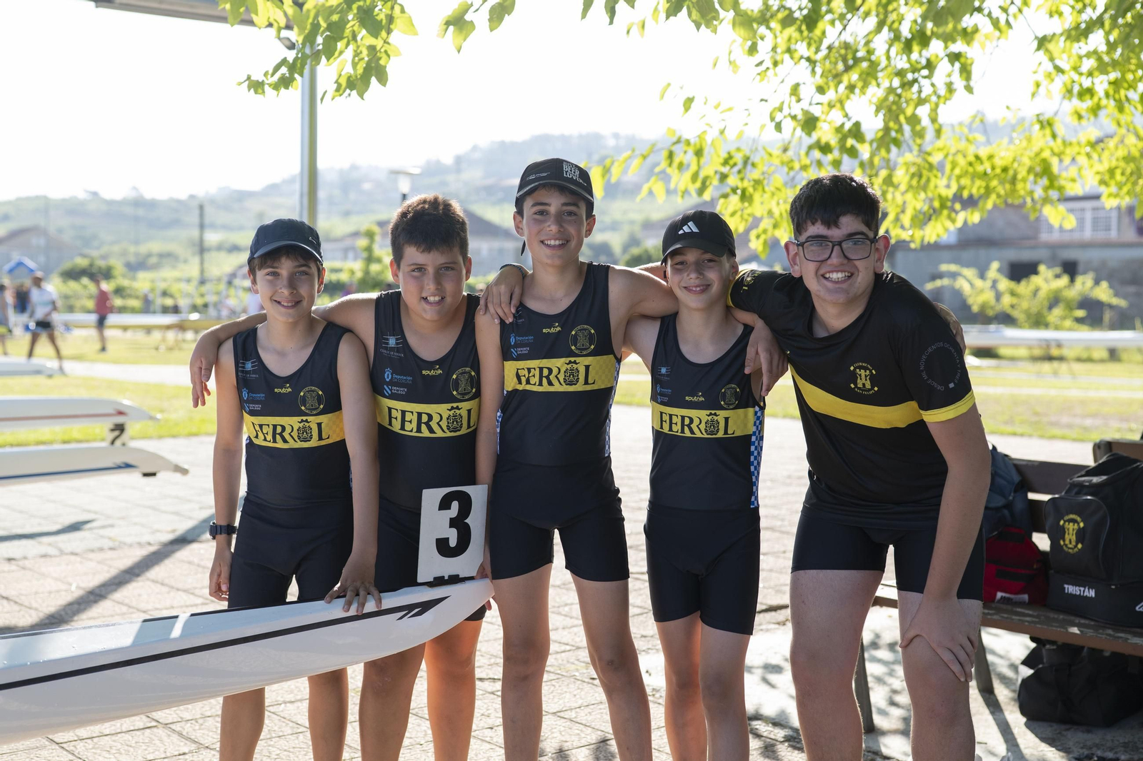 Paladas de calidad en el Campeonato Gallego de Remo de Castrelo de Miño
