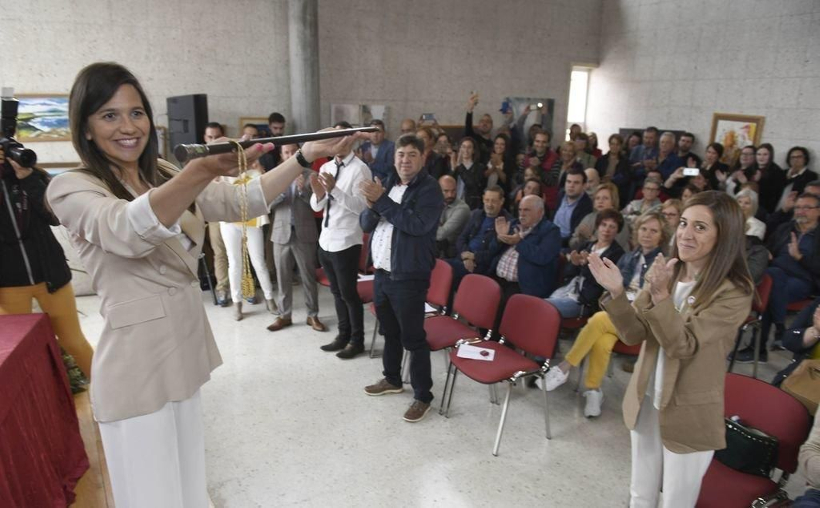 Verónica Pichel, ayer.