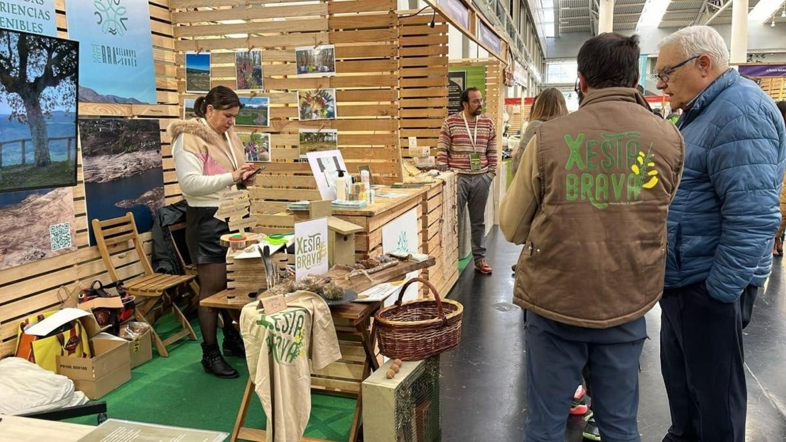 El stand del geodestino este fin de semana en la feria de A Coruña.