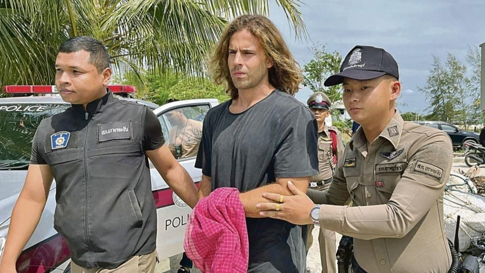 Daniel Sancho, tras ser detenido en Tailandia.