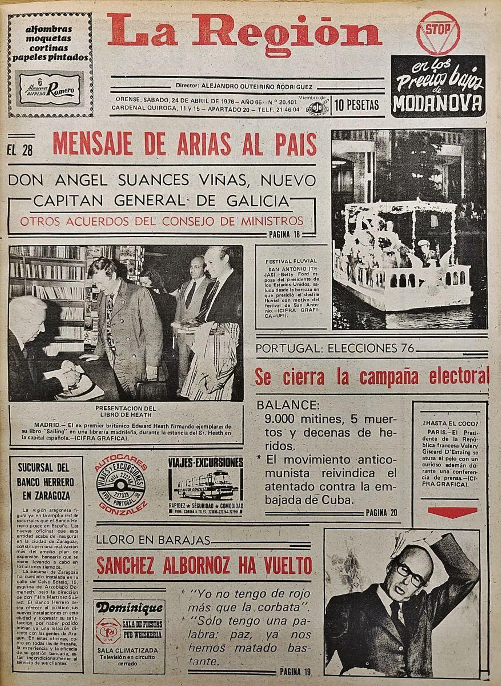 La primera de 1976.