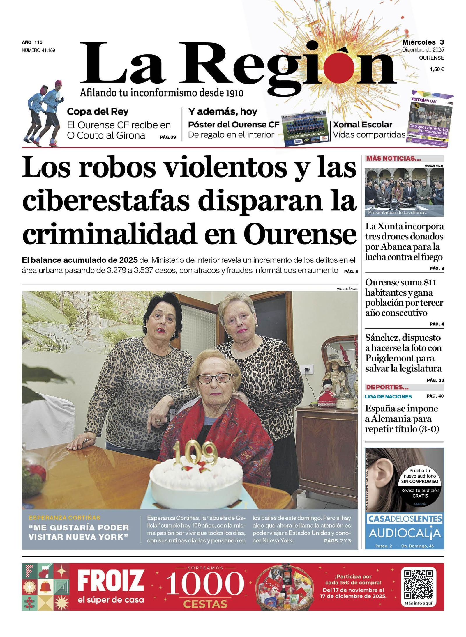 La portada de hoy