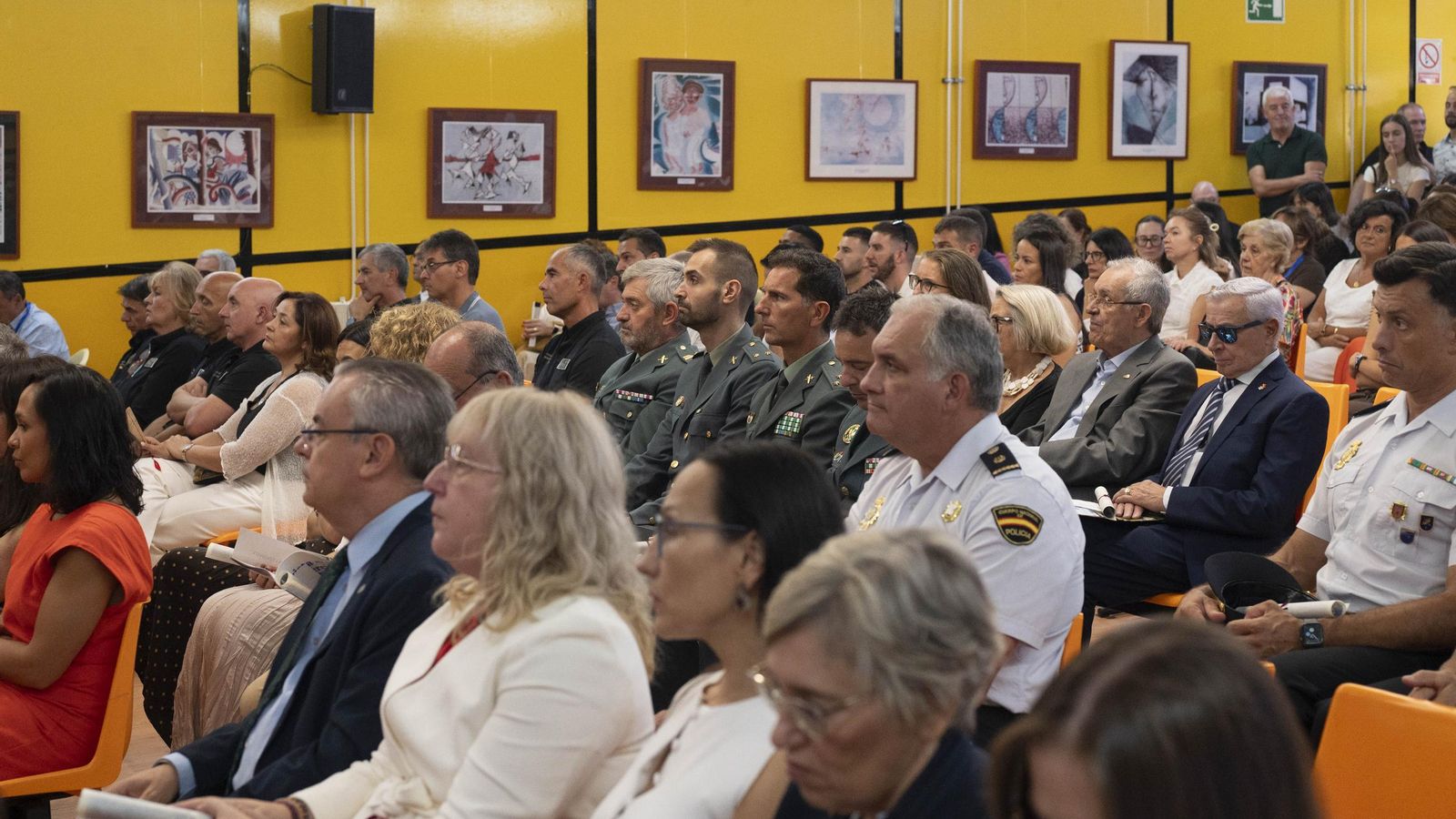 Los asistentes al acto de la Merced en Pereiro.