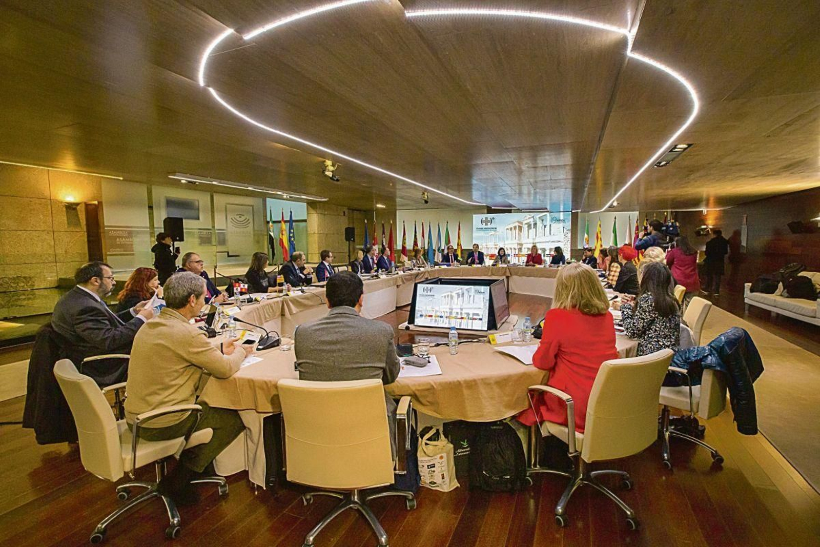 Reunión ayer del pleno del Consejo Interterritorial del Sistema Nacional de Salud, en Mérida.