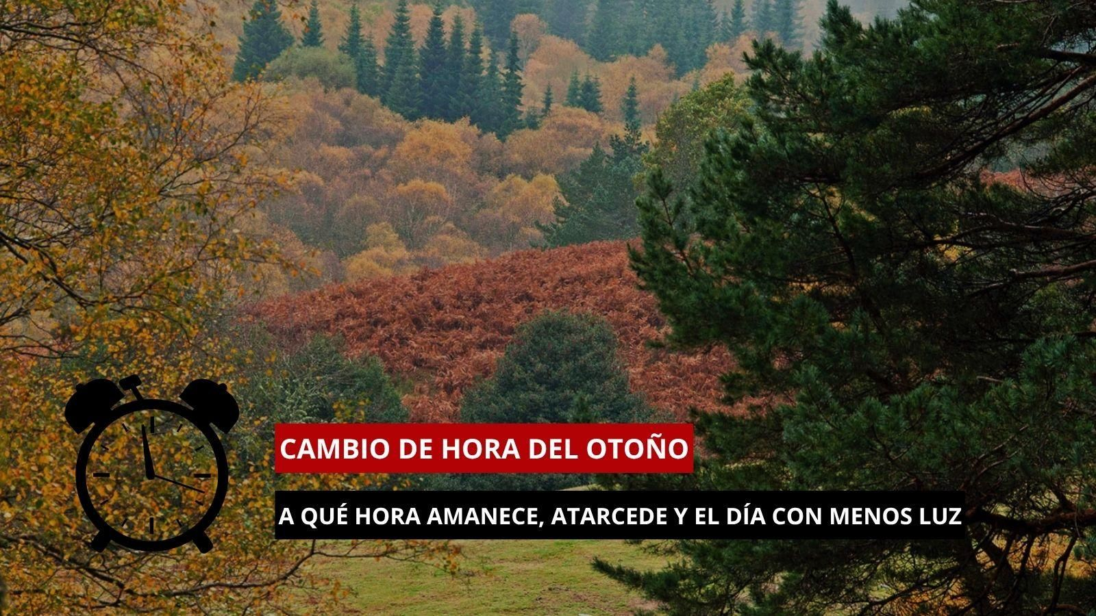 El cambio de hora de otoño en 2026.