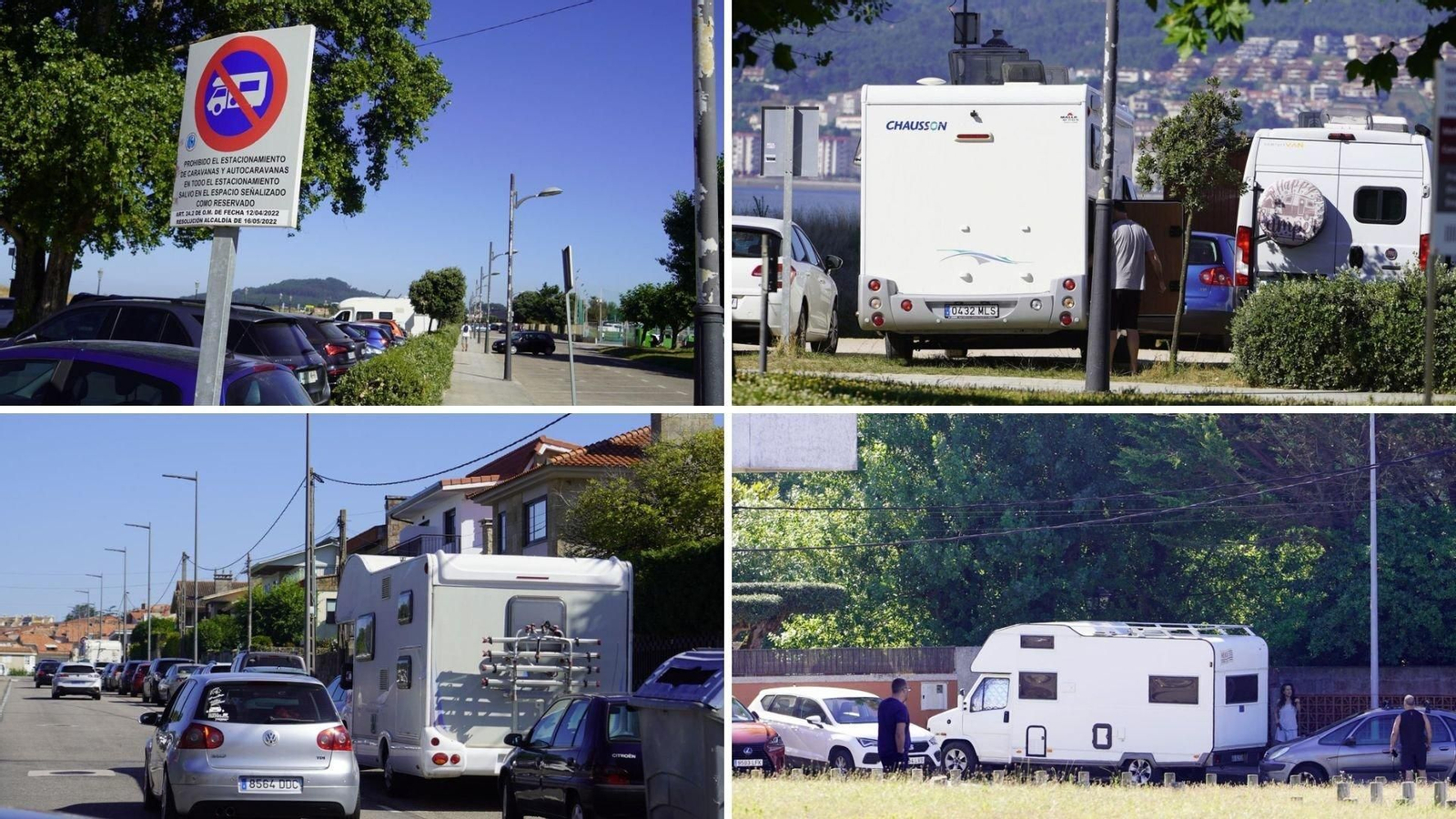 Las zonas de estacionamiento a lo largo del municipio se ven “desbordadas” con autocaravanas.