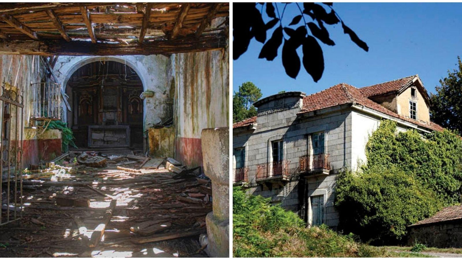 Iglesia de San Paio de Loeda: El estado general de la iglesia, ubicada en Piñor, es “preocupante”, caracterizado por una ruina “inminente, desplome del muro norte y caída de la cubierta”. Escuelas pías de Riobó: Una inscripción barroca en el interior indica que se fundaron en 1780, en Cenlle. Incluida en la “Lista Roja” por riesgo de derrumbe por abandono y estado de ruina.