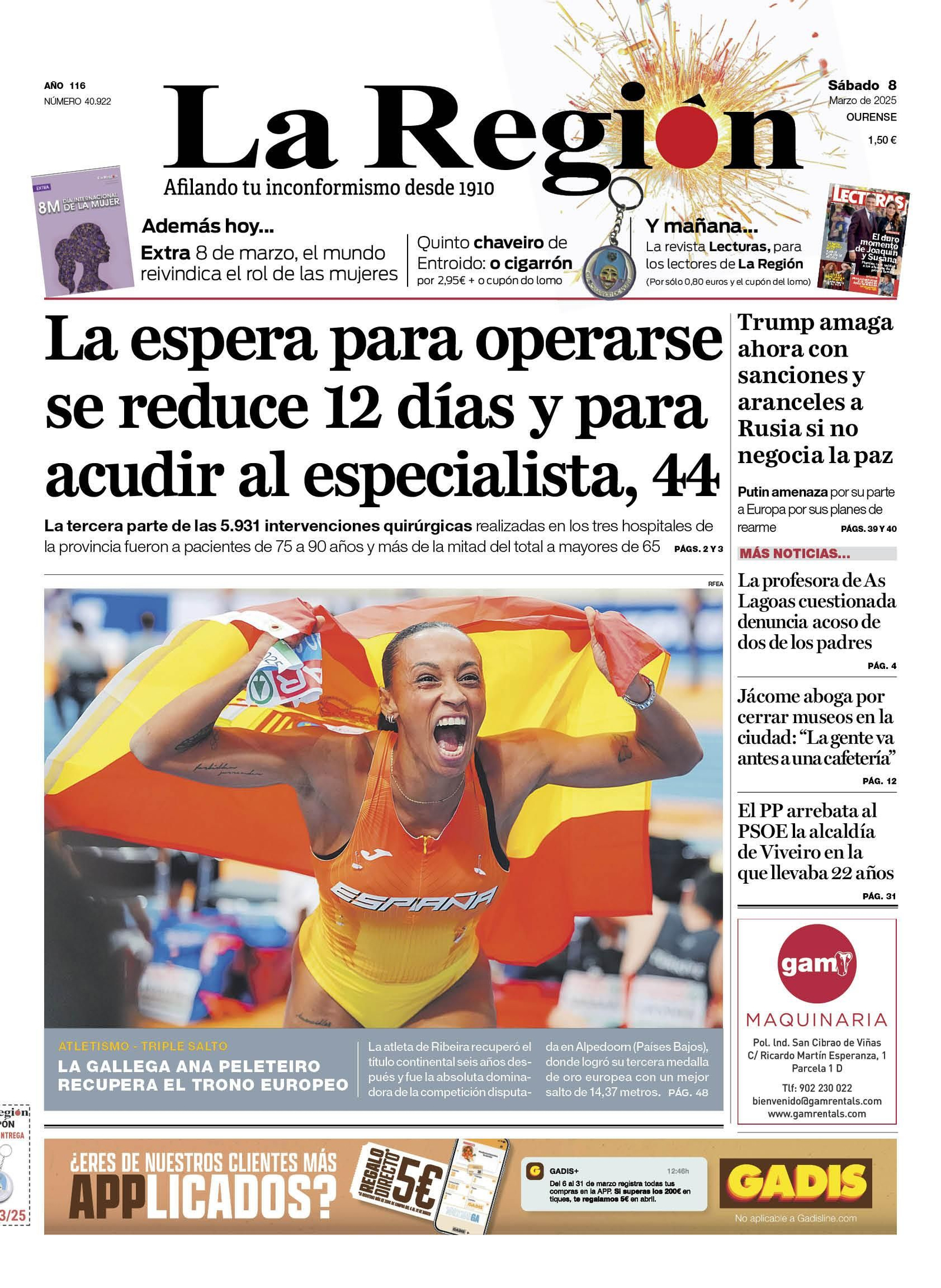 La portada de hoy.