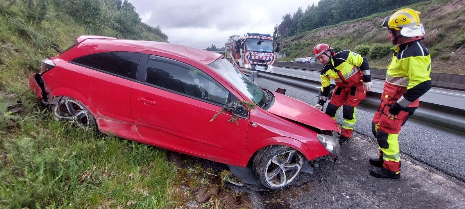Accidente a la altura de Maside, Ourense.