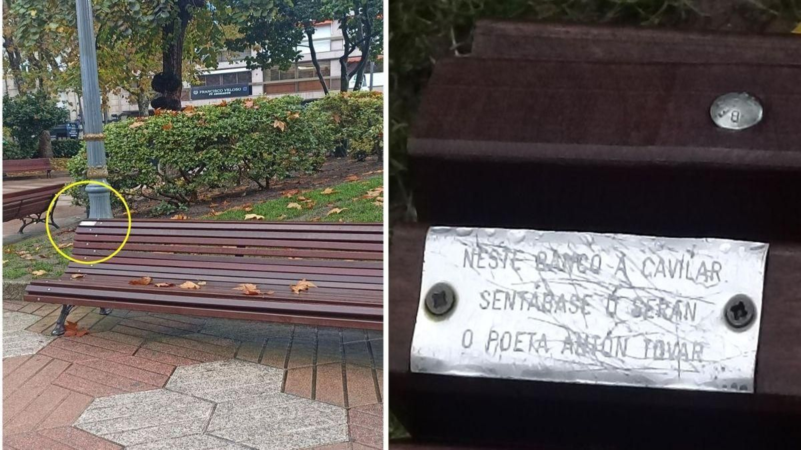 Homenaxe do Grupo Antón Tovar ao poeta.