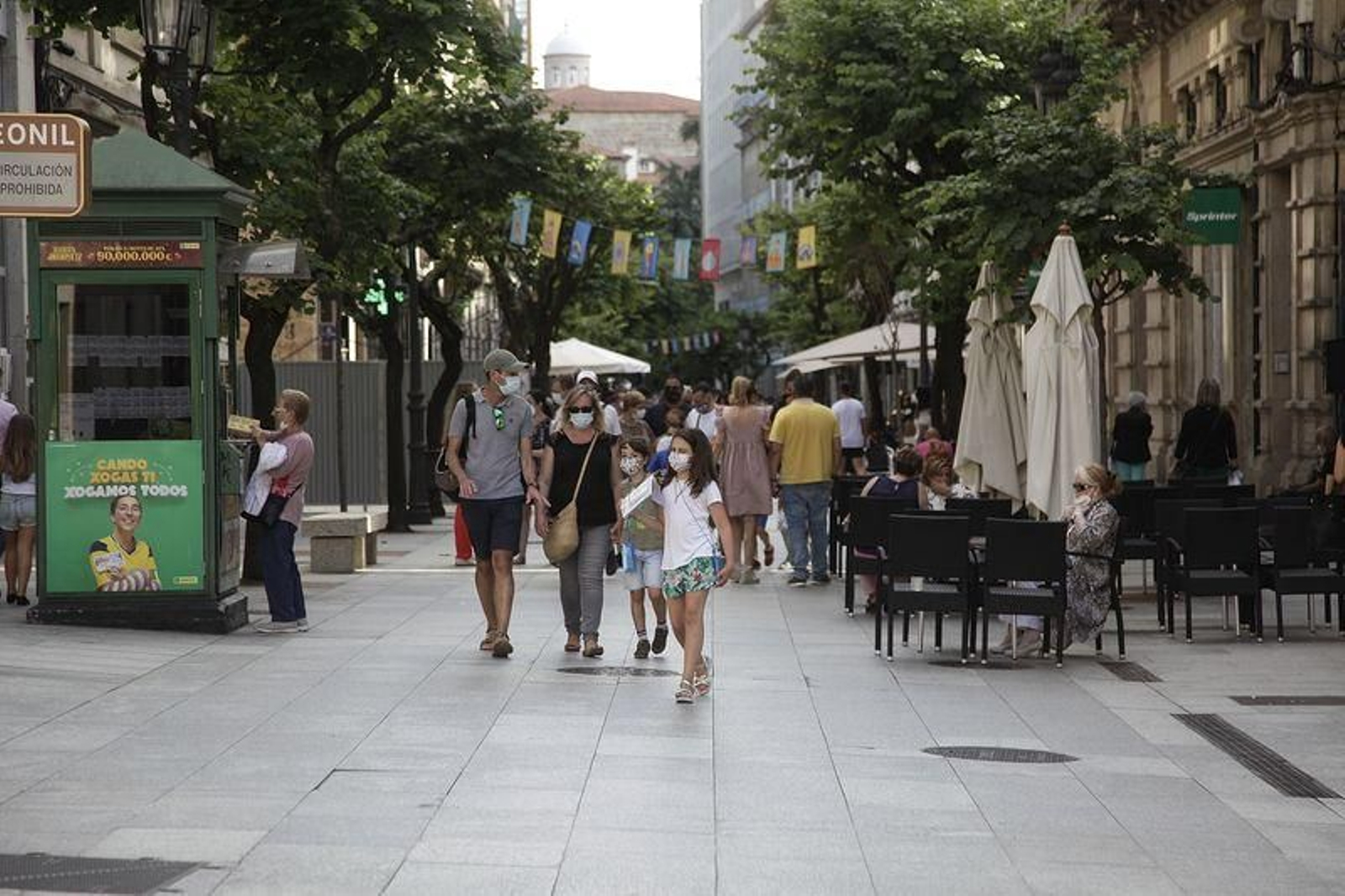 Ambiente en el centro de la ciudad (FOTO: MIGUEL ÁNGEL)