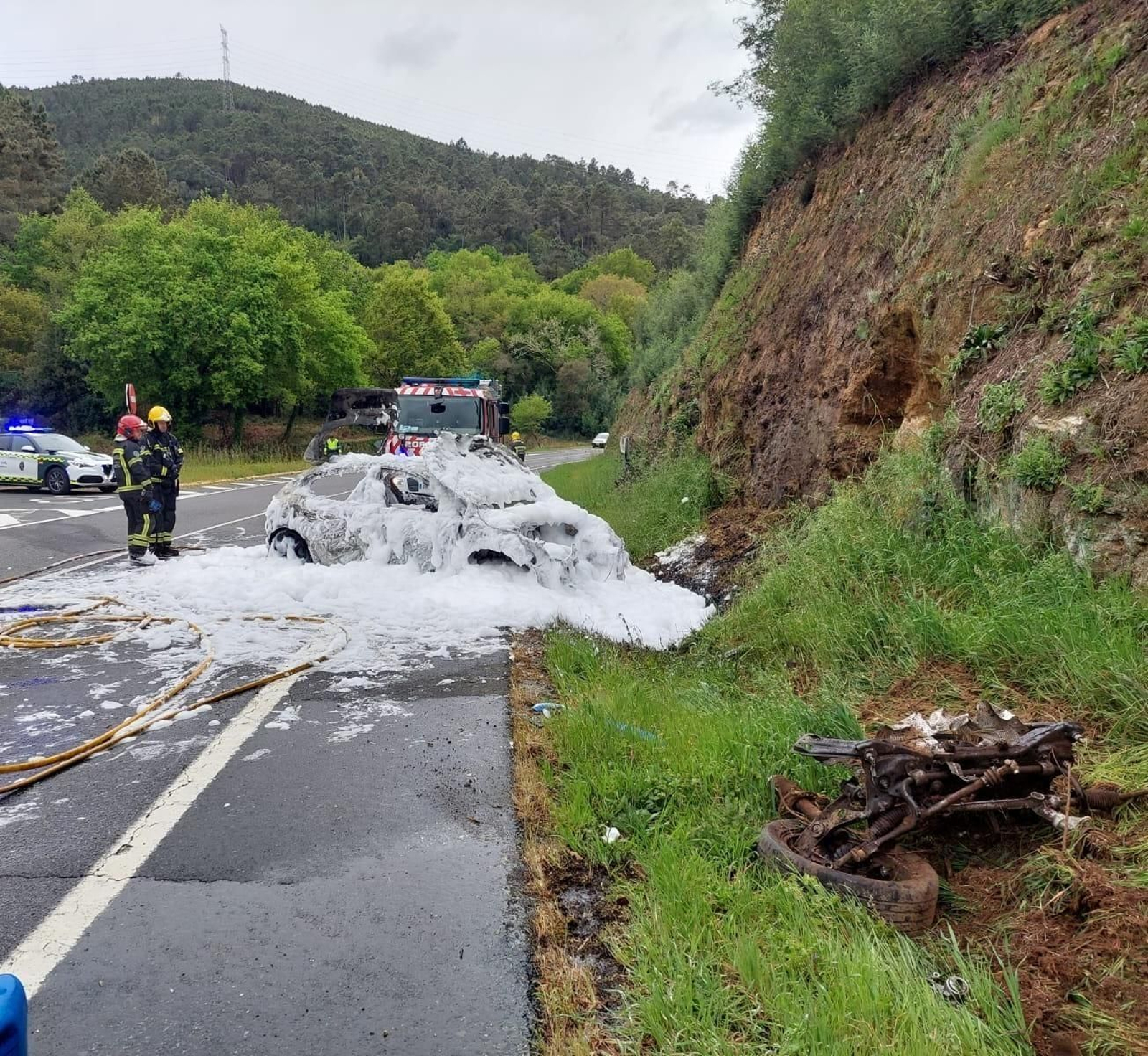 El lugar del accidente