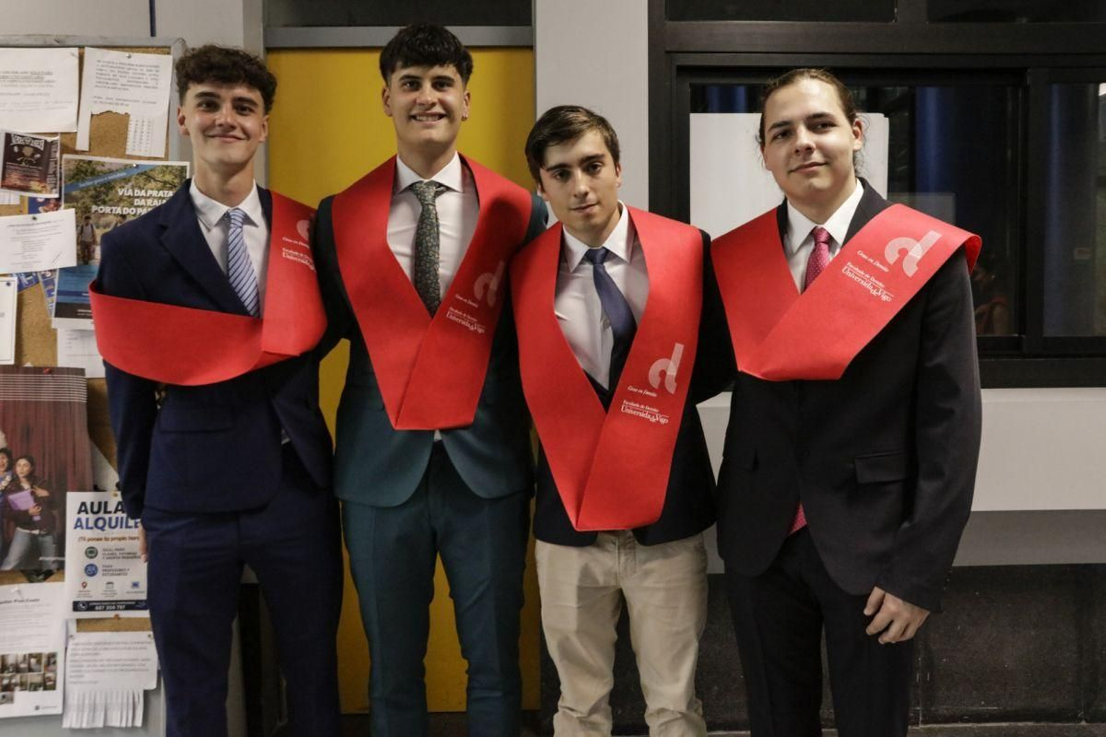 Lois, Álex, Martín y Andrés.