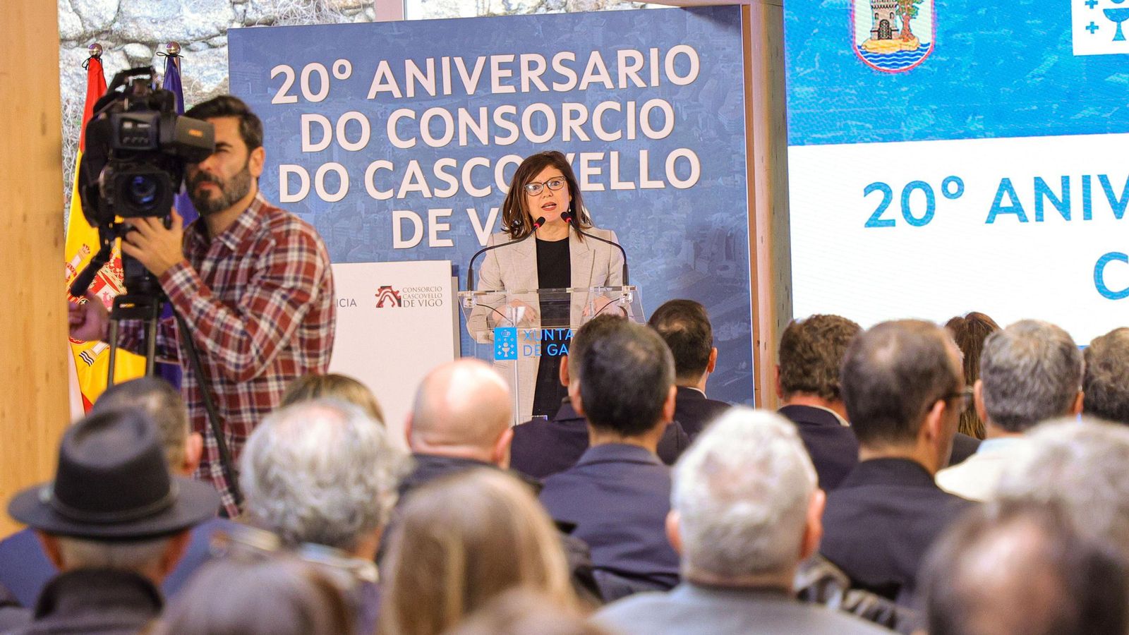 La concejala de Urbanismo, María José Caride, ayer en el acto.