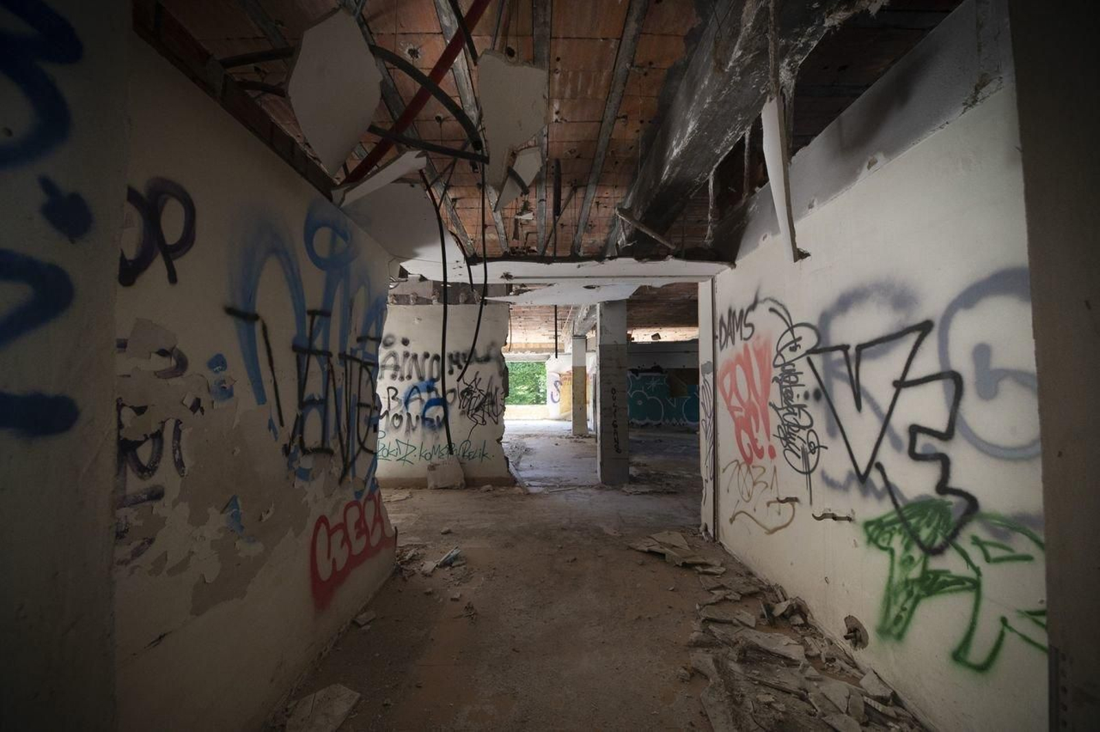 Otro de los espacios de la antigua instalación psiquiátrica