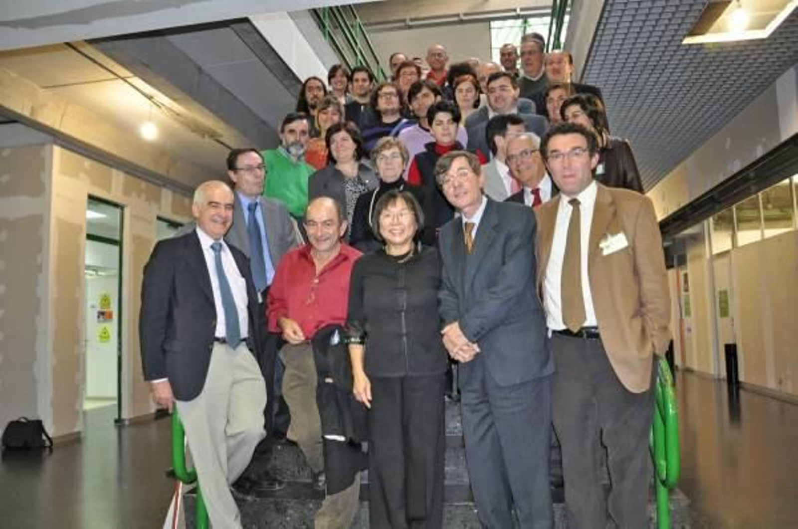 Bety León con su marido José Outes y sus compañeros.