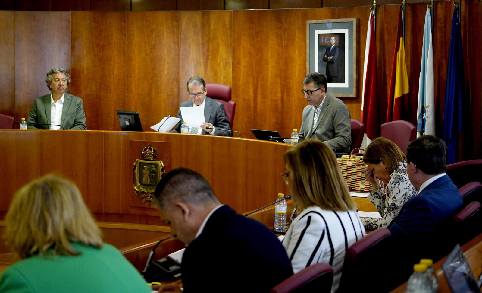 El alcalde Abel Caballero, presidiendo este lunes el pleno municipal.