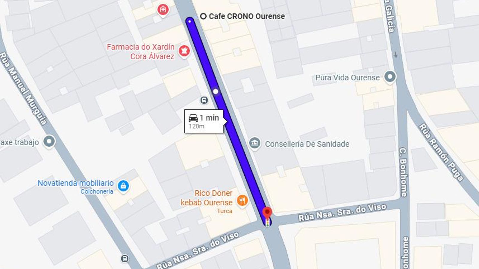 El escaso trayecto de la primera fuga.