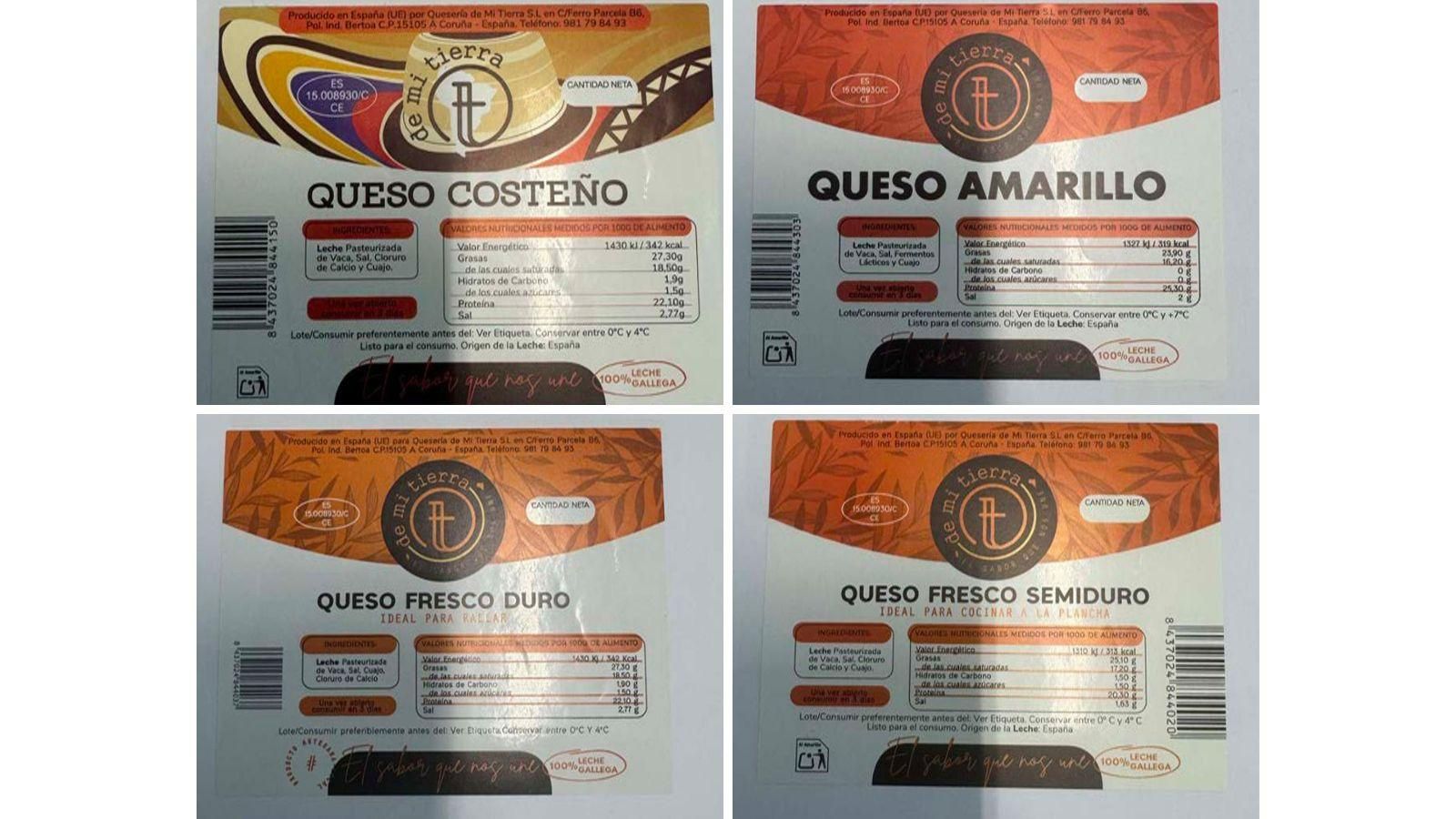 Los quesos afectados