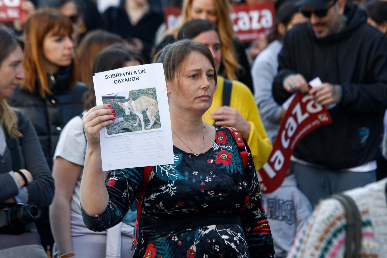 Manifestación en Vigo por los derechos de los animales.