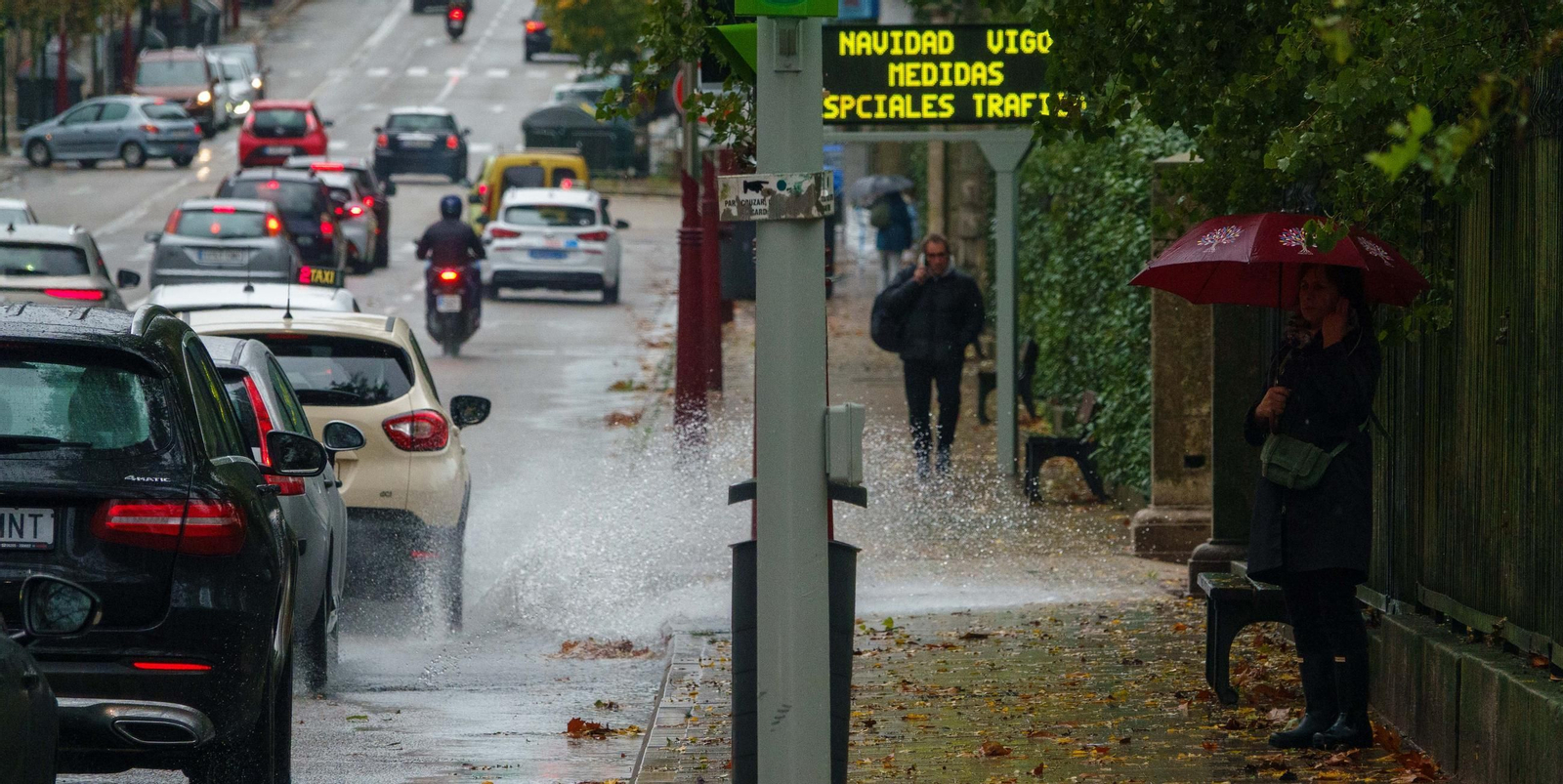 Día de lluvia intensa en noviembre, mes de récord.