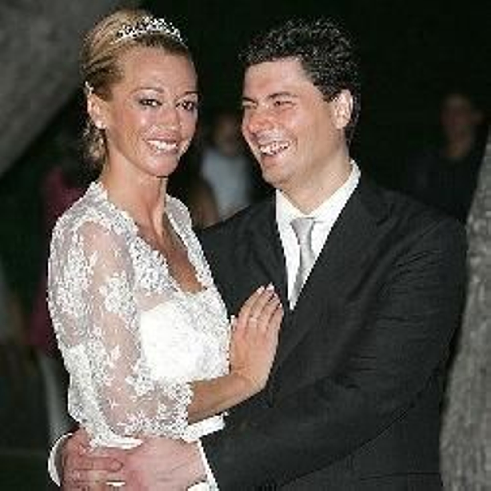 Los felices recién casados.