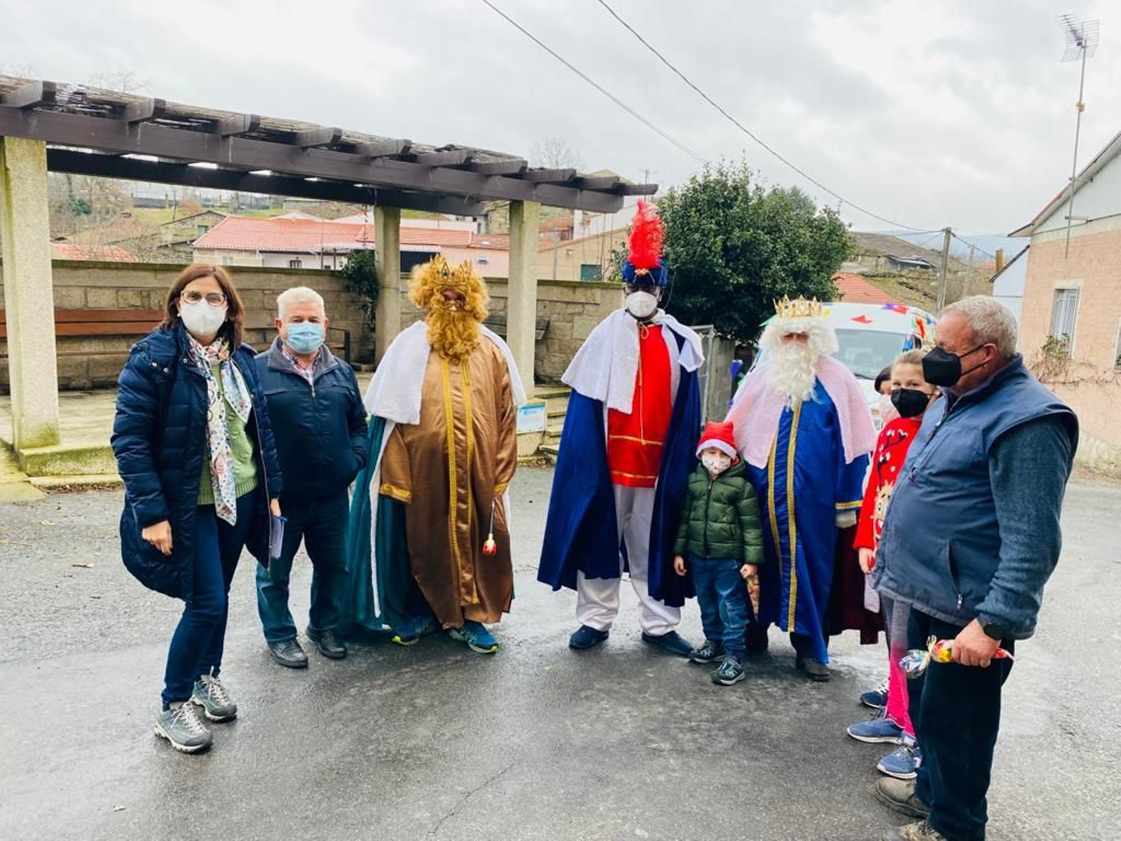 Visita de los Reyes en Oímbra.