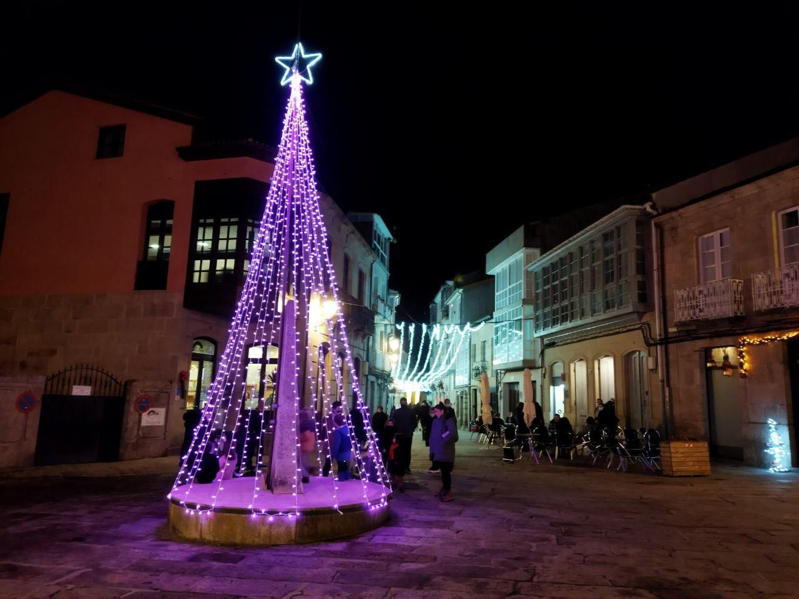 Decoración navideña en Celanova