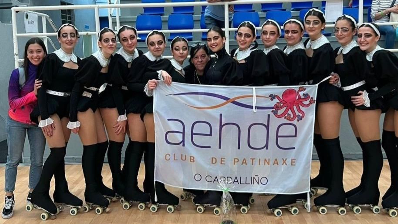 Las integrantes del Aehde, flamante subcampeón autonómico.