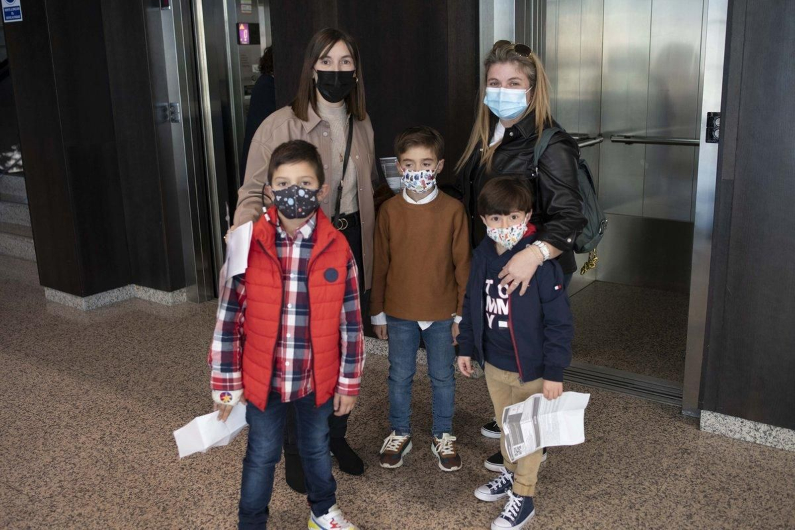 Antón, Blanca, Enzo, Aurora y Aarón.