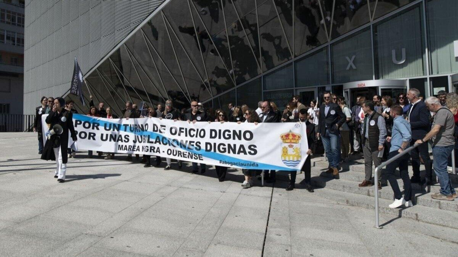 Una de las concentraciones de los abogados del Turno de Oficio.